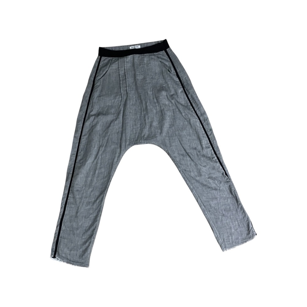 One Teaspoon Harem Pants Womens XXS Grey Black Stripe Drop Crotch Boho Trousers